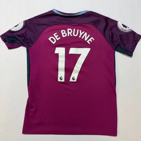 Nike Kids Manchester City Kevin De Bruyne Medium Premier League Soccer Jersey - Picture 7 of 7